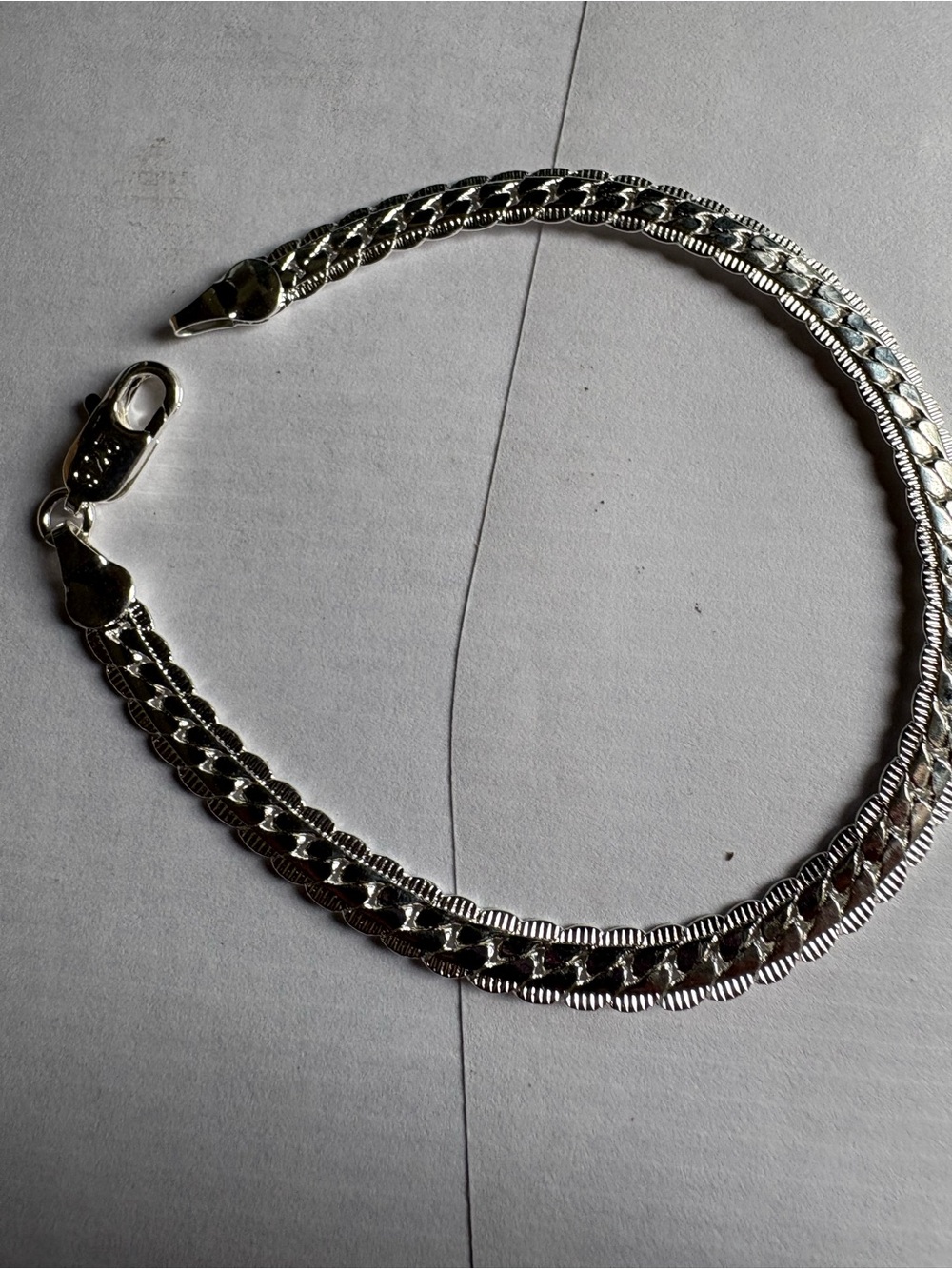 Sterling Silver 7.5 inch Cuban bracelet